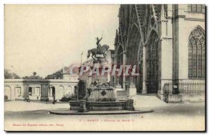 Old Postcard Nancy Statue Rene II