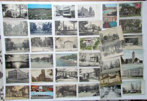 NEW JERSEY NJ lot 36 ANTIQUE VINTAGE POSTCARDS BORDENTOWN MORRISTOWN WASHINGTON