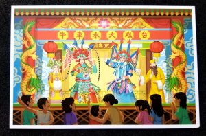 [AG] P189 Singapore China Town Chinese Opera Art Costume Tourism (postcard) *New