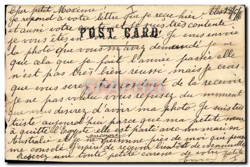 Old Postcard Drawing has the hand Flag