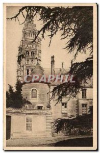 Old Postcard Tours L & # 39entree the museum and the Cathedral St Gatien