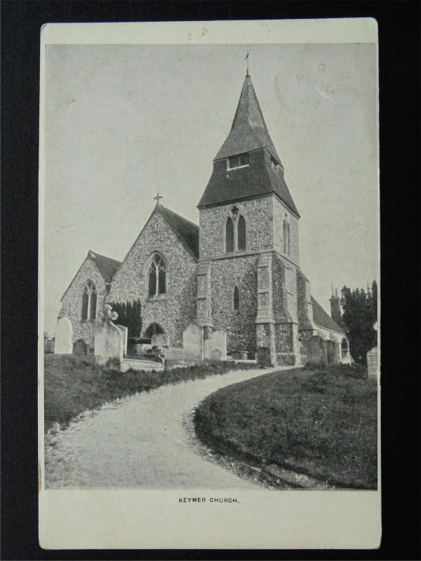 Sussex KEYMER St Cosmas and St Damian Church c1906 Postcard