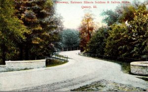 Illinois Quincy Soldiers and Sailors Home Driveway Entrance