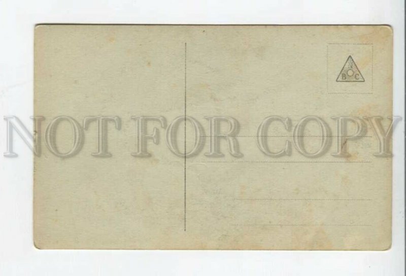 431951 Girl with two white horses Vintage GG photo postcard