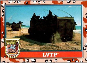 Military 1991 Topps Desert Storm Card LVTP Landing Vehicle Track Transport 21364