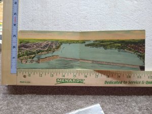 M-0098 Folding Keokuk & Hamilton Power Dam Iowa USA