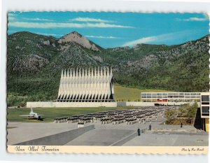 Postcard Noon Meal Formation, U.S. Air Force Academy, Colorado