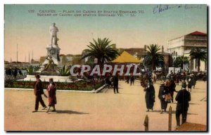 Cannes Postcard Old Casino Square and Edward VII statue