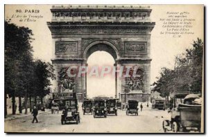 Postcard Old Paris Triomphe Etoile Arc