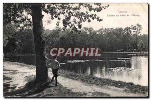 Old Postcard Chaville Reverie the edge of I Pond Child