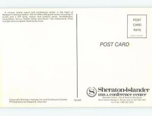 Unused Pre-1980 SHERATON ISLAND HOTEL Goat Island - Newport RI B0704