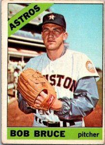 1966 Topps Baseball Card Bob Bruce Houston Astros sk2041