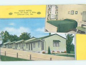 Unused Pre-1980 MOTEL SCENE Jefferson City Missouri MO G6911