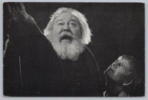 Entertainment~Charles Laughton As King Lear B&W~Continental Postcard 