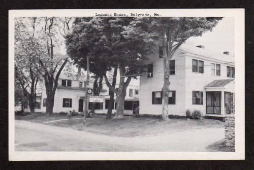 ME Locusts House & Annex in BELGRADE MAINE Postcard PC