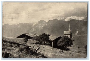 1915 Windegg near Hall in Tirol with the Innsbruck Nordkette Austria Postcard