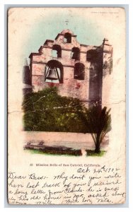 Bells San Gabriel Archangel Mission CA Private Mailing Card PMC Postcard H25