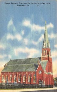 ALLENTOWN, Pennsylvania~PA   CATHOLIC CHURCH OF IMMACULATE CONCEPTION  Postcard