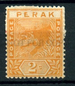 509615 Malaysia state 1892 year Perak Tiger stamp