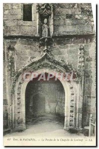 Old Postcard Approx Paimpol the Porch of the Chapel Lonloup