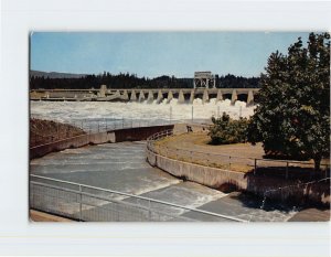 Postcard Bonneville Dam Oregon & Washington USA