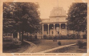 CHAUTAUQUA NEW YORK~HOTEL ATHENAEUM-INSTITUTION~1920s ALBERTYPE PHOTO POSTCARD