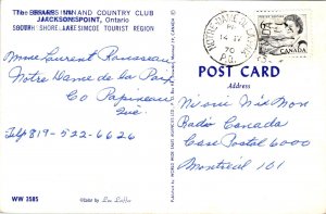 VINTAGE POSTCARD THE BRIAR'S INN AND COUNTRY CLUB AT JACKSONPOINT ONTARIO