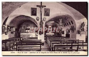 Old Postcard Sete Mont St Clair Interior Of The Chapel Of Our Lady Of The Sal...