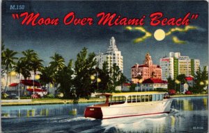 Florida Miami Beach Moon Over Miami Beach Curteich