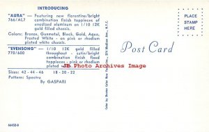 Advertising Postcard, Gaspari Eye Wear Promotion, Dexter Press No 18892-C