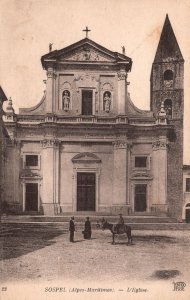 Vintage Postcard  Alpes-Maritimes L'Eglise Cathedral Sospel France