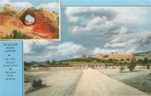 Postcard New Mexico Gallup Window Rock Lodge roadside McGarr Kropp 23-352