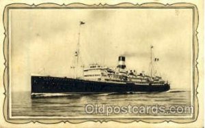 Orazio Navigazione Generale Italiana Steamer Ship 1927 light yellowing on car...