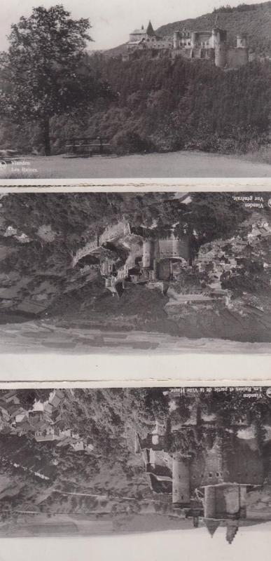 Vianden Luxembourg Aerial 3x Real Photo Postcard s
