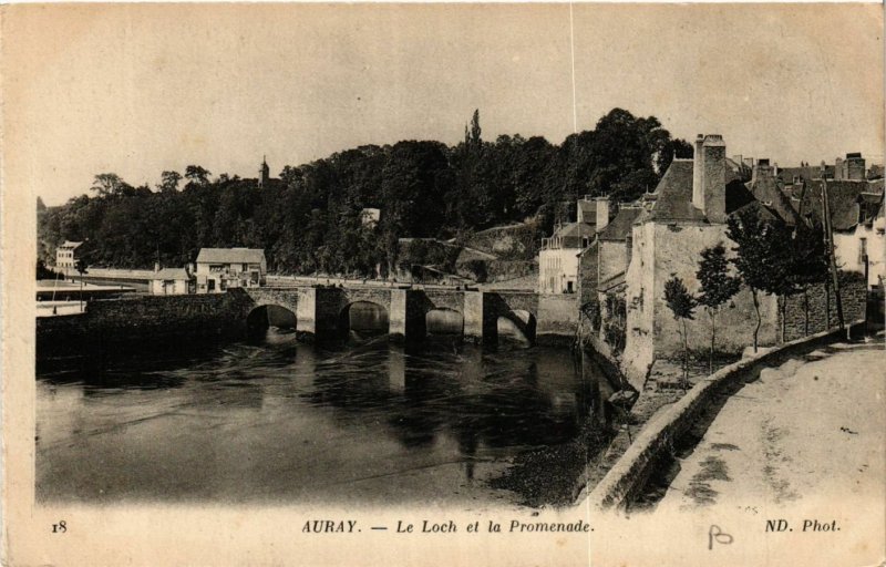 CPA AURAY - Le Loch et la Promenade (431634)