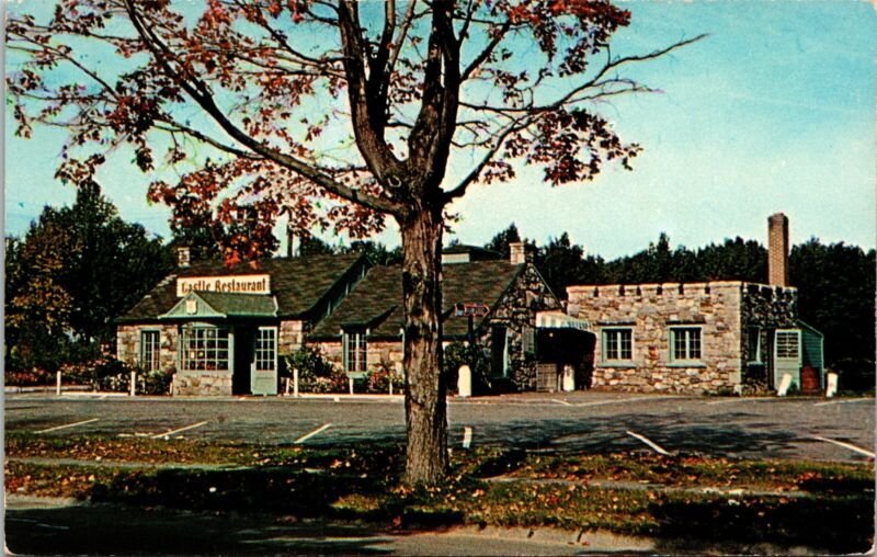 Castle Restaurant Dairy Bar Leicester Massachusetts MA Postcard VTG UNP Vintage
