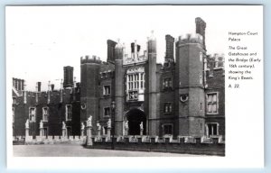 RPPC Hampton Court Palace - ENGLAND UK Postcard
