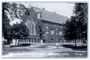 c1950's First Presbyterian Church Red Oak Iowa IA RPPC Photo Vintage Postcard