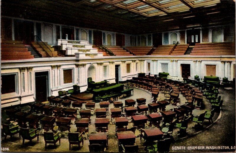 Postcard Senate Chamber at the U.S. Capitol in Washington D.C.