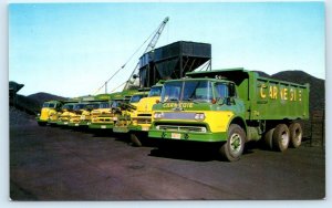 Truck  Advertising ~ c1960s CARNEGIE DUMP TRUCKS Postcard