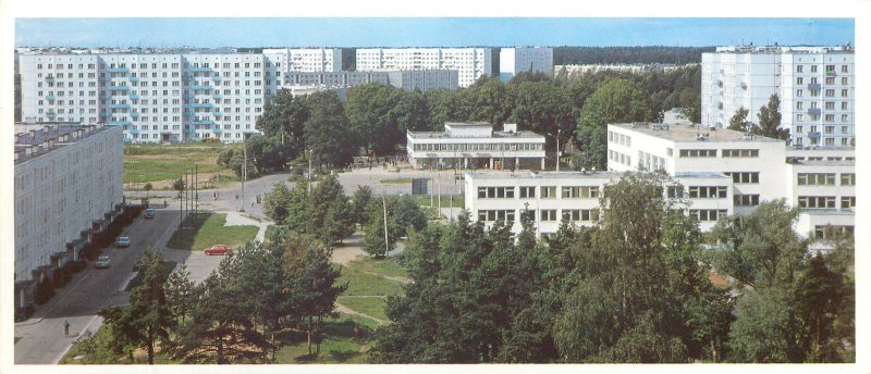 Postcard Riga Latvia Imanta dwellings