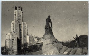 Monumento a Leandro N. Alem y edificio Cavanagh - Buenos Aires, Argentina