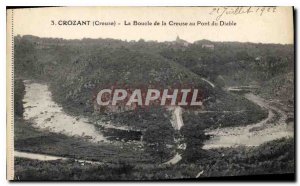 Old Postcard Crozant Creuse Loop Creuse at Devil's Bridge