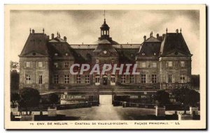 Postcard From Old Approx Melun Chateau De Vaux Le Vicomte Main Facade