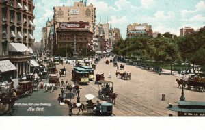 Vintage Postcard 1910's North From Flat Iron Building New York Hugh Leighton Co.