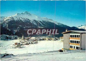 Postcard Modern Aussois (Savoie) View of the center Paul Langevin deep Norma