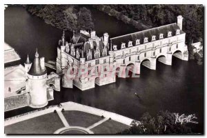 Postcard Old In Touraine Chenonceaux View Aeriene The Tower of Marks and the ...