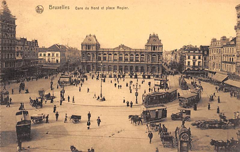 Gare du Nord et Place Rogler Bruxelles Belgium Unused 