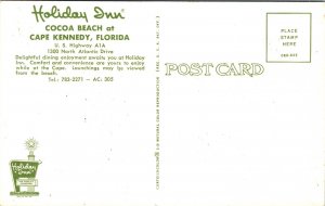 Holiday Inn Cocoa Beach Cape Kennedy Florida Fl Atlantic Drive Sign Postcard 