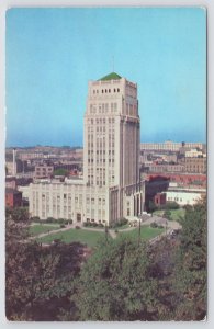 Atlanta Georgia~Air View of City Hall Building~Vintage Postcard